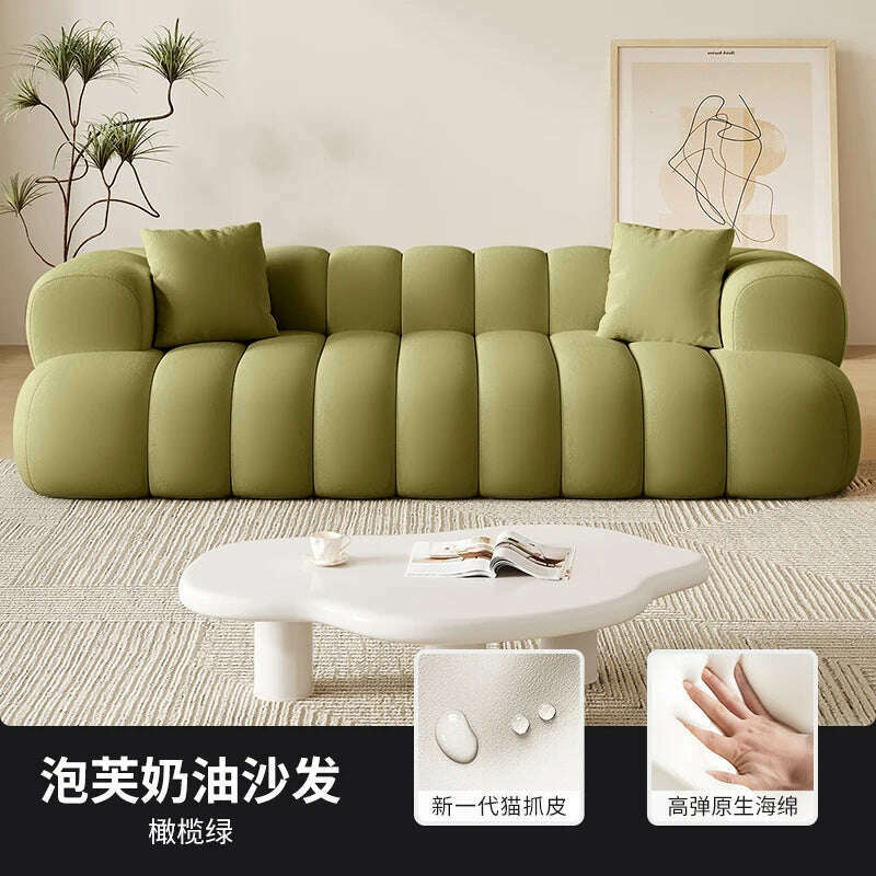 KIMLUD, Europe Living Room Sofas Minimalist Leather Recliner Designer Sofas Family Relaxing Woonkamer Banken Furniture Decoration, 0.8M Cat scratch 2, KIMLUD APPAREL - Womens Clothes