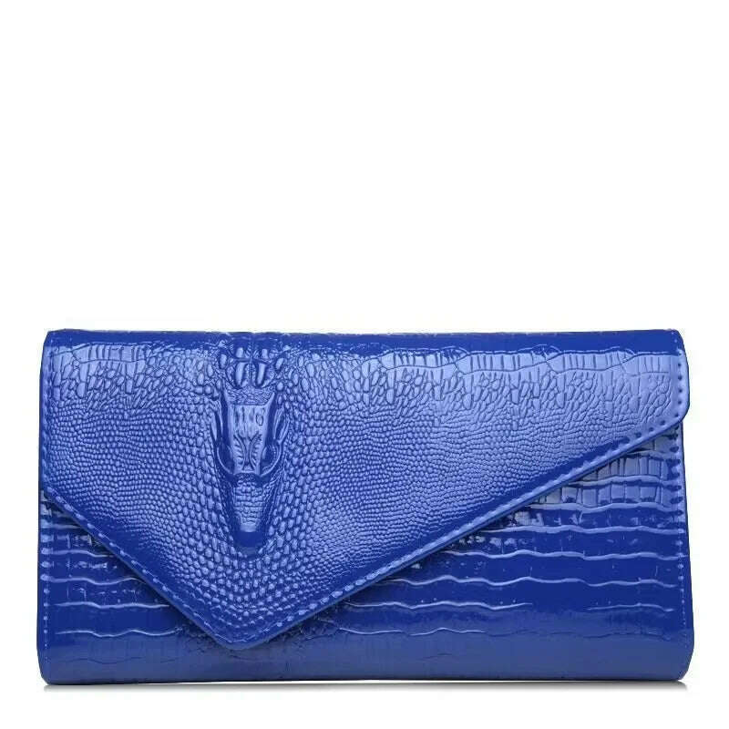 KIMLUD, European America Fashion Silver Women's Bag Luxury Shoulder Bags Travel Crossbody Bags for Woman 2024 New Chain Handbags Purses, blue, KIMLUD Womens Clothes