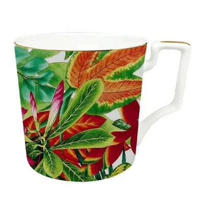 KIMLUD, European pastoral bone China ceramic household tableware decoration table delicate meal inventory heart plate coffee cup saucer, Mug cup-400ml, KIMLUD APPAREL - Womens Clothes