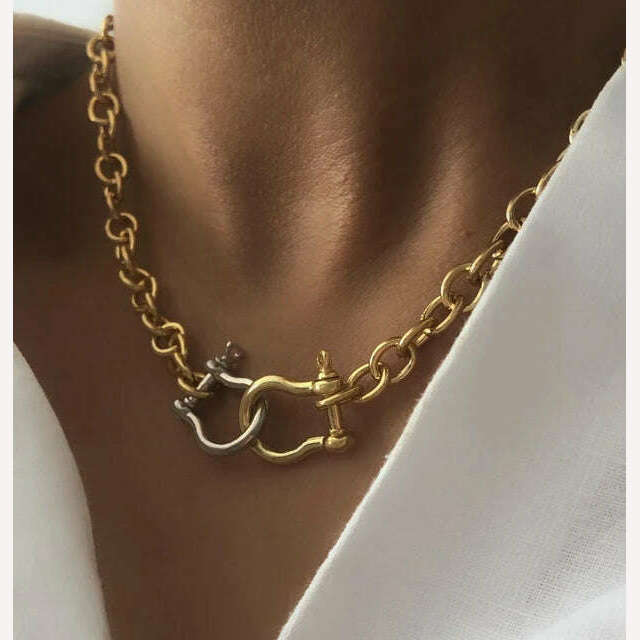 KIMLUD, Exaggerated pave zircon bee charm beatles women's pendant chunky hip-hop long chain necklace women's accessories gift Jewelry, necklace 22, KIMLUD APPAREL - Womens Clothes