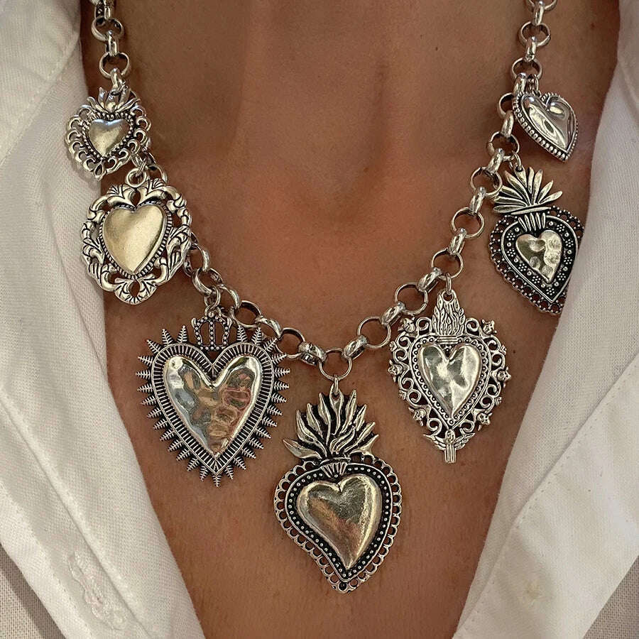 KIMLUD, Exaggerated pave zircon bee charm beatles women's pendant chunky hip-hop long chain necklace women's accessories gift Jewelry, necklace 25, KIMLUD APPAREL - Womens Clothes