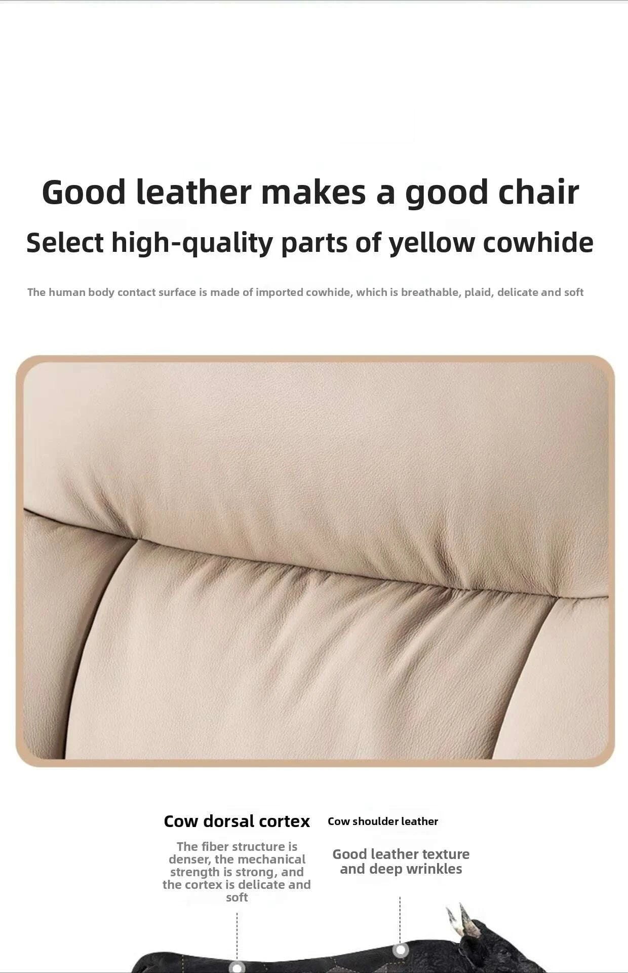 Executive Office Chair - Electric Reclining - Leather | KIMLUD