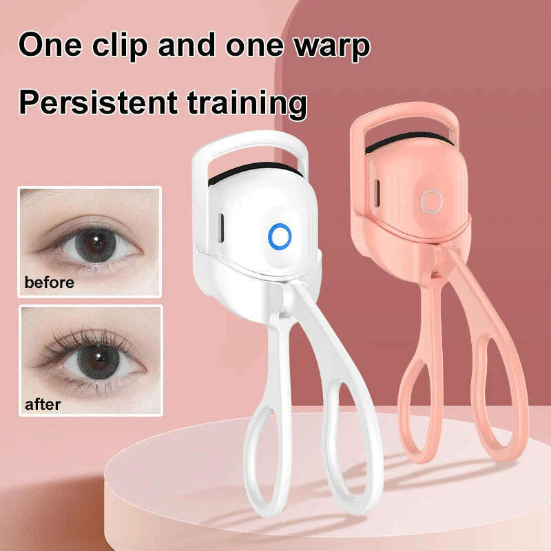 KIMLUD, Eyelash Curler Portable Electric Heated Comb Eye Lash Long Lasting Eyelashes Curls Thermal Eyelash Curler Makeup Tools, KIMLUD Womens Clothes