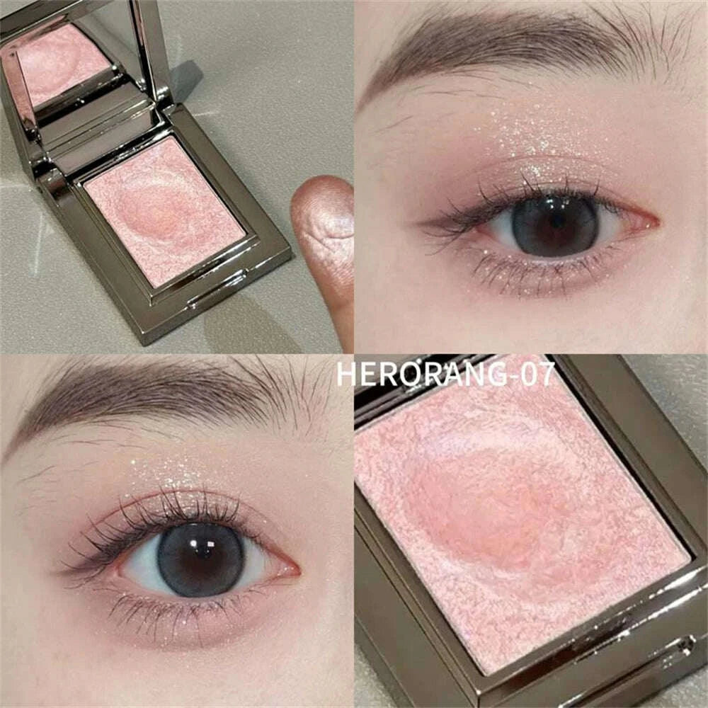 Eyeshadow Palette - Metallic Glitter - Cream - Punk Purple | KIMLUD