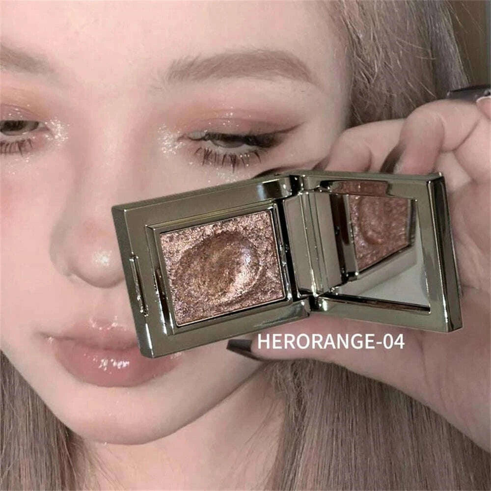 Eyeshadow Palette - Metallic Glitter - Cream - Punk Purple | KIMLUD