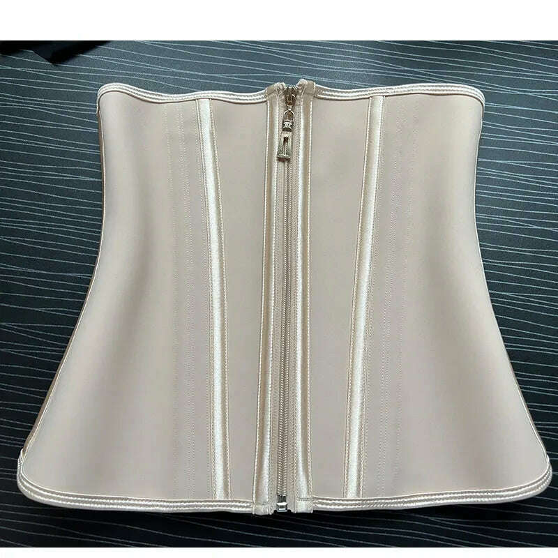 KIMLUD, Fajas Colombianas Latex Waist Trainer Double Compression BBL Shaper Tummy Control Slimming Sheath Flat Belly 13 Steel Bones Belt, KIMLUD Women's Clothes