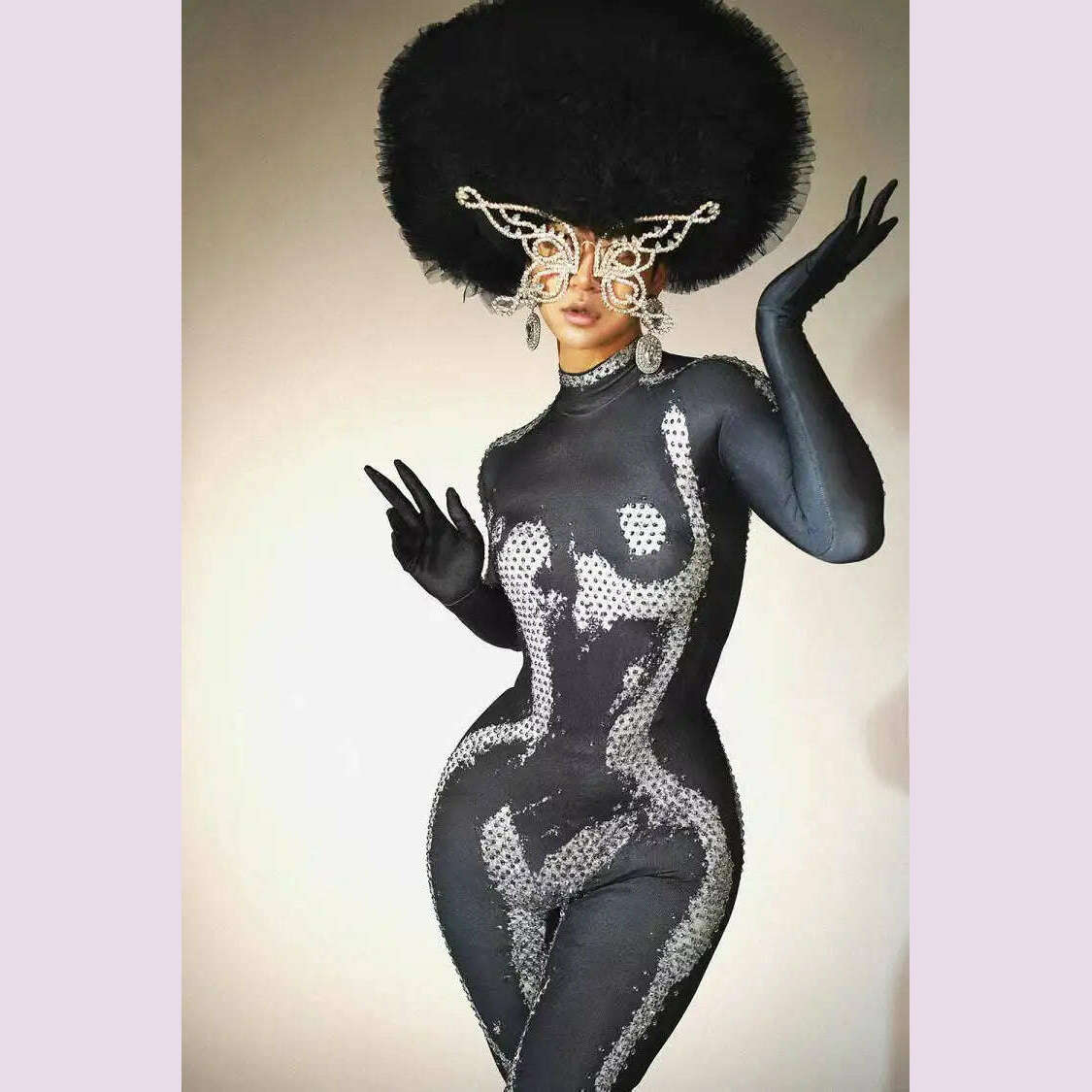 KIMLUD, Fashion 2024 Sequins Bodysuit Dancewear Pole Dance Jumpsuit Sexy Dance Bodysuit Samba Dance Latin Rumba Dance Nightclub Youqi, KIMLUD Womens Clothes