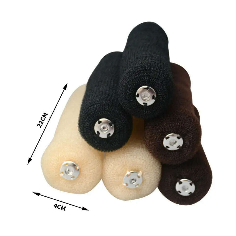 Fashion Hair Bun Maker Donut Magic Foam Sponge Easy Big Ring Hair Styling Tools Elastic Polyester Hair Band Accessories - KIMLUD