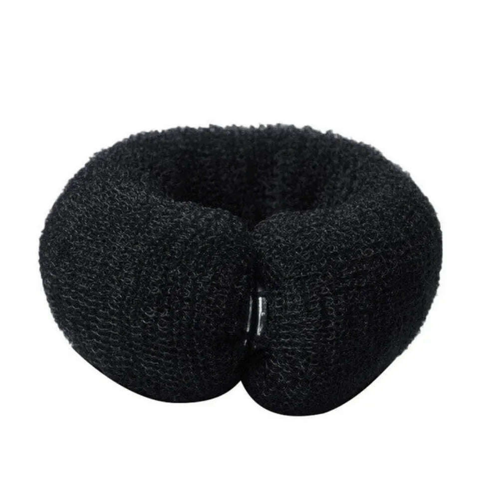 Fashion Hair Bun Maker Donut Magic Foam Sponge Easy Big Ring Hair Styling Tools Elastic Polyester Hair Band Accessories - KIMLUD