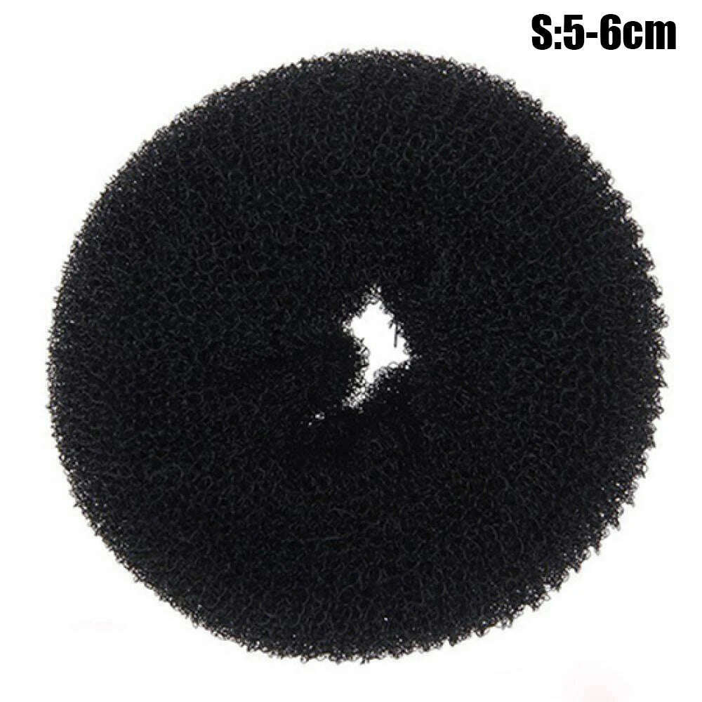 Fashion Hair Bun Maker Donut Magic Foam Sponge Easy Big Ring Hair Styling Tools Elastic Polyester Hair Band Accessories - KIMLUD