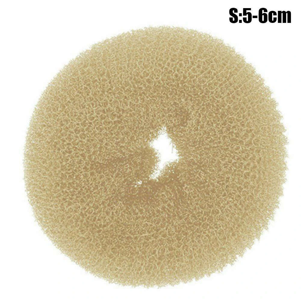 Fashion Hair Bun Maker Donut Magic Foam Sponge Easy Big Ring Hair Styling Tools Elastic Polyester Hair Band Accessories - KIMLUD