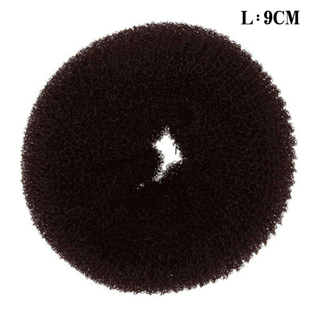 Fashion Hair Bun Maker Donut Magic Foam Sponge Easy Big Ring Hair Styling Tools Elastic Polyester Hair Band Accessories - KIMLUD