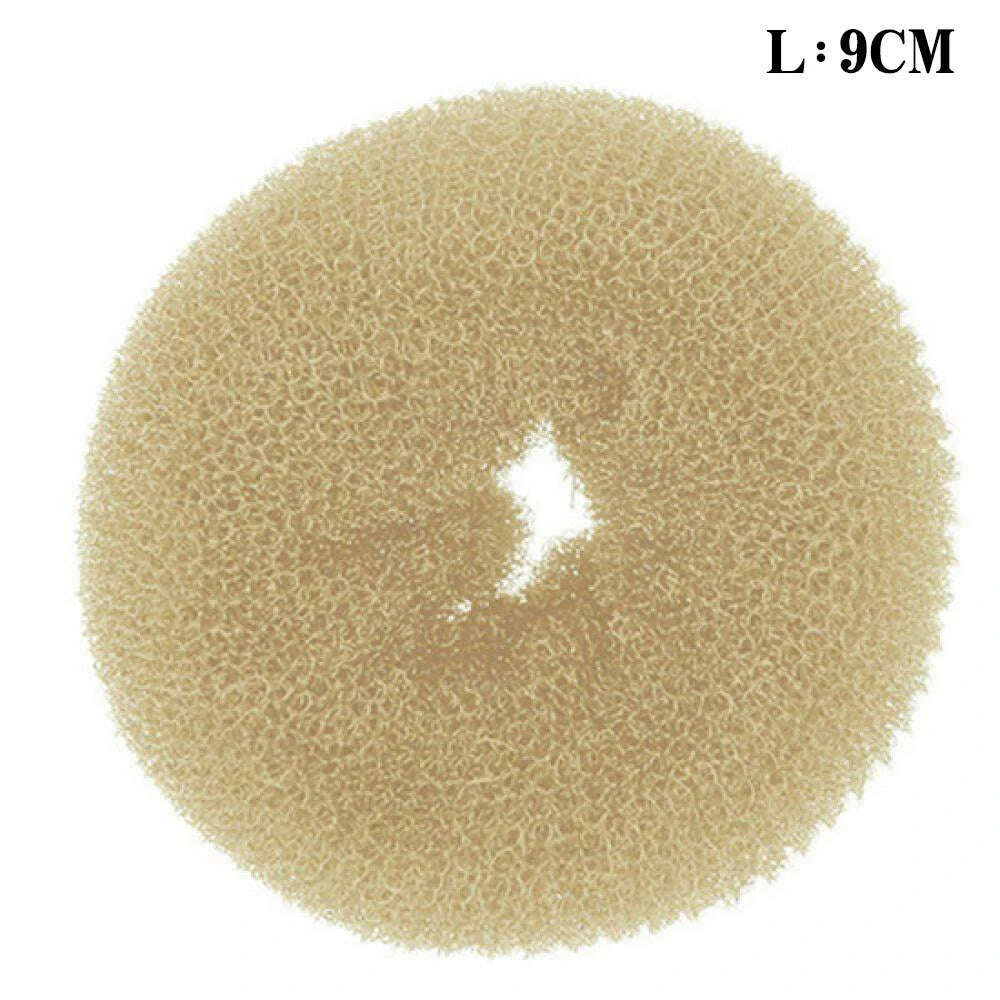 Fashion Hair Bun Maker Donut Magic Foam Sponge Easy Big Ring Hair Styling Tools Elastic Polyester Hair Band Accessories - KIMLUD