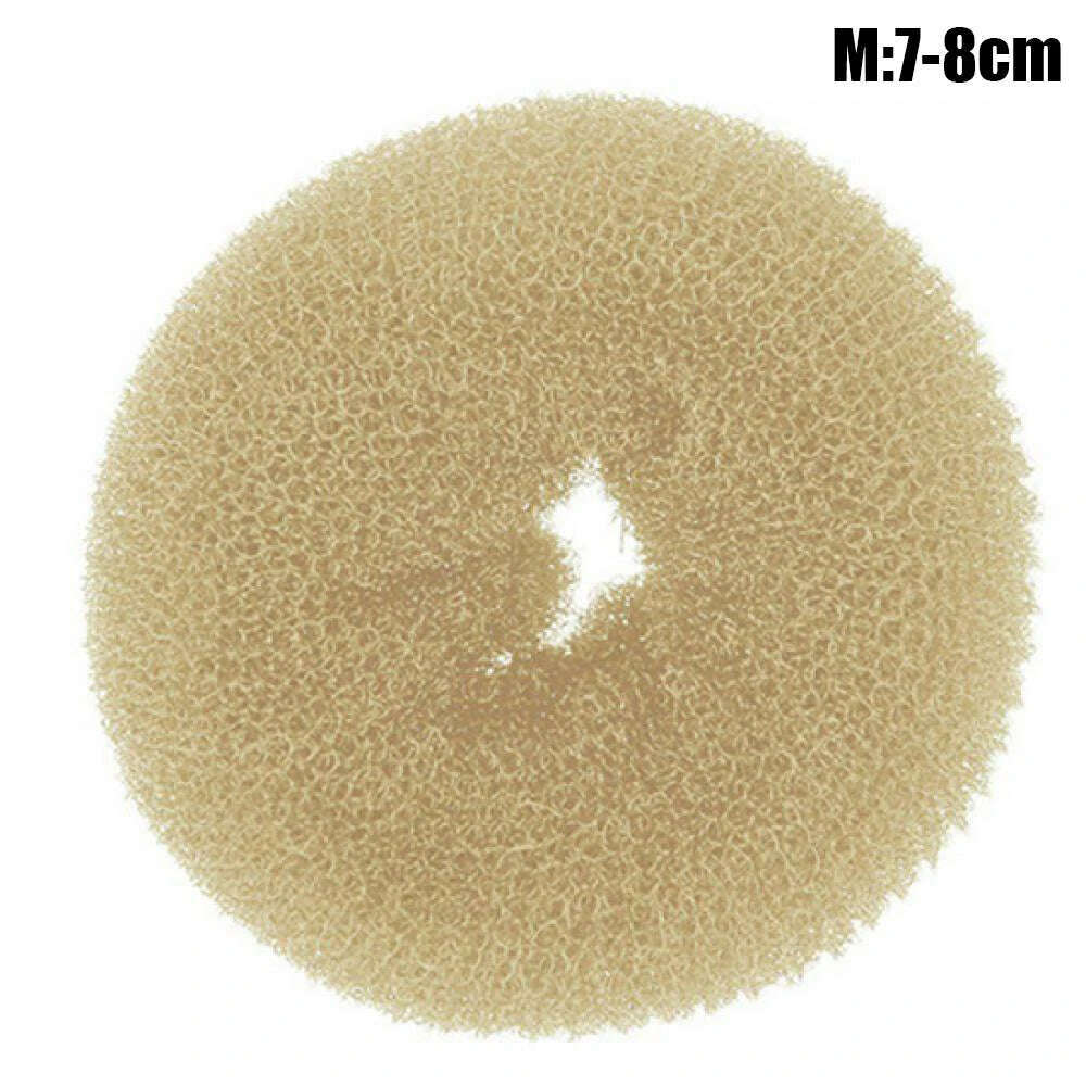 Fashion Hair Bun Maker Donut Magic Foam Sponge Easy Big Ring Hair Styling Tools Elastic Polyester Hair Band Accessories - KIMLUD