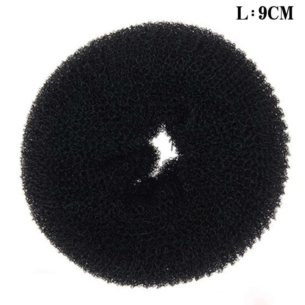 Fashion Hair Bun Maker Donut Magic Foam Sponge Easy Big Ring Hair Styling Tools Elastic Polyester Hair Band Accessories - KIMLUD
