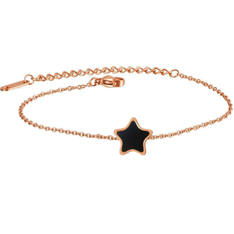 KIMLUD, Fashion Heart Charm Stainless Steel Bracelet For Women Vintage Gold Plating Punk Thick Chain Bracelets on Hand 2021 New Jewelry, 98 1, KIMLUD APPAREL - Womens Clothes