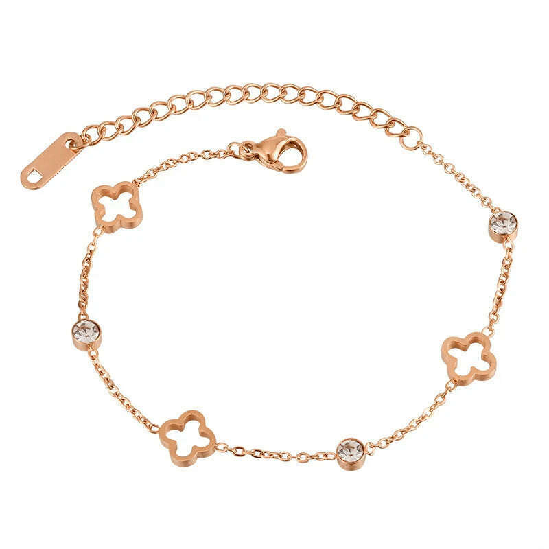 KIMLUD, Fashion Heart Charm Stainless Steel Bracelet For Women Vintage Gold Plating Punk Thick Chain Bracelets on Hand 2021 New Jewelry, 82, KIMLUD APPAREL - Womens Clothes