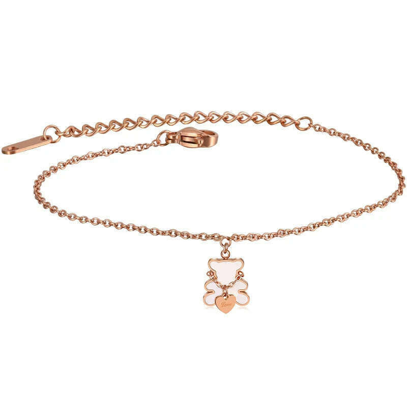 KIMLUD, Fashion Heart Charm Stainless Steel Bracelet For Women Vintage Gold Plating Punk Thick Chain Bracelets on Hand 2021 New Jewelry, 94 1, KIMLUD APPAREL - Womens Clothes