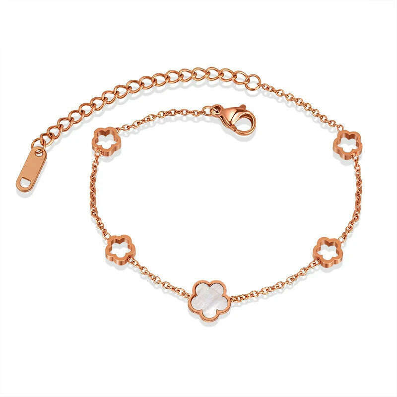 KIMLUD, Fashion Heart Charm Stainless Steel Bracelet For Women Vintage Gold Plating Punk Thick Chain Bracelets on Hand 2021 New Jewelry, 76, KIMLUD APPAREL - Womens Clothes