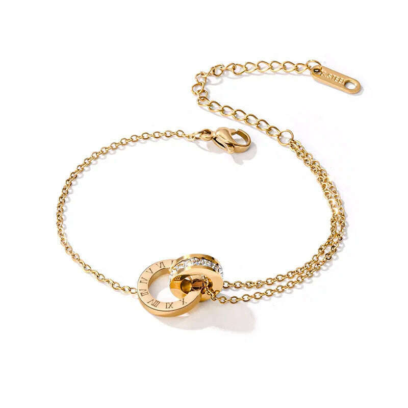 KIMLUD, Fashion Heart Charm Stainless Steel Bracelet For Women Vintage Gold Plating Punk Thick Chain Bracelets on Hand 2021 New Jewelry, 62, KIMLUD APPAREL - Womens Clothes