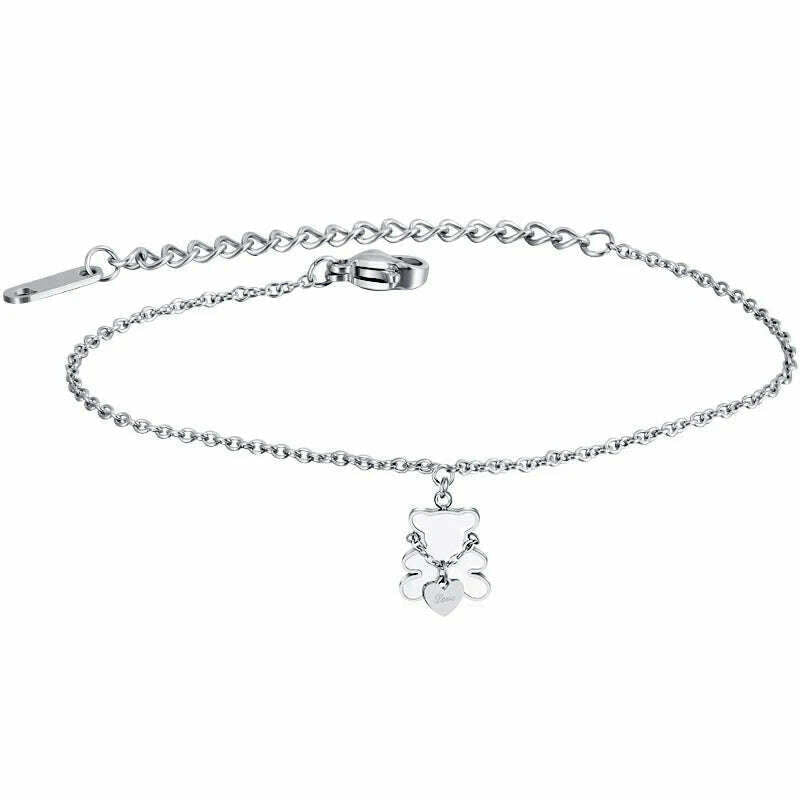 KIMLUD, Fashion Heart Charm Stainless Steel Bracelet For Women Vintage Gold Plating Punk Thick Chain Bracelets on Hand 2021 New Jewelry, 94 2, KIMLUD APPAREL - Womens Clothes
