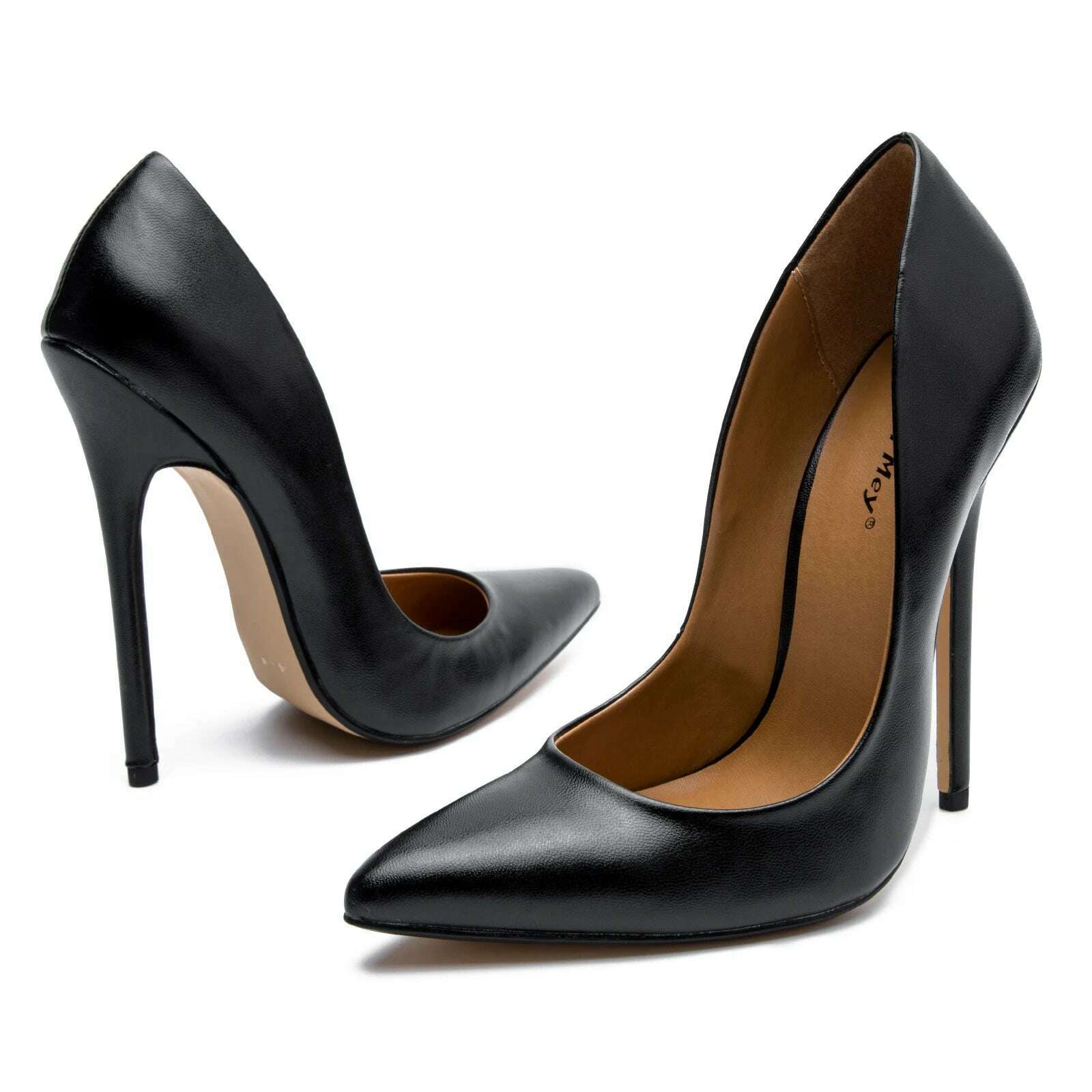 KIMLUD, Fashion High Heels Sexy Shoes Women Pumps Large Size 43 44 45 White Stiletto Heel Patent Leather Office Wedding Shoes Hey Si Mey, matte black / 47, KIMLUD APPAREL - Womens Clothes