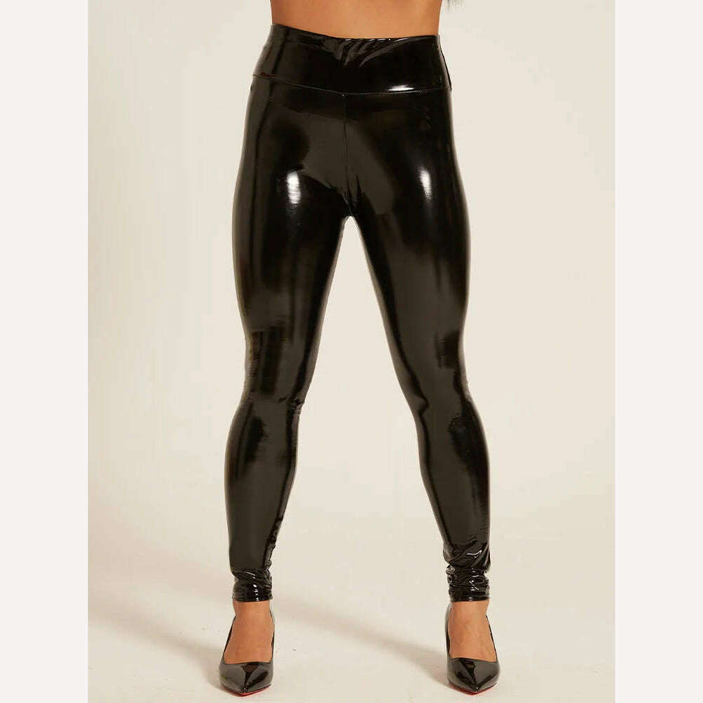 KIMLUD, Fashion Leather Leggings, KIMLUD Womens Clothes