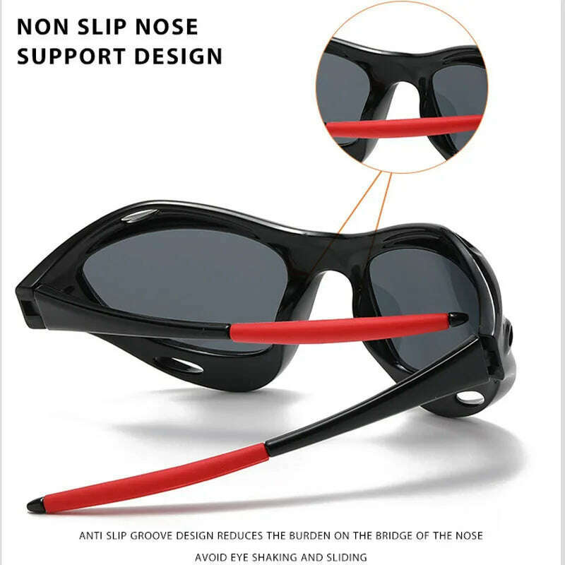 KIMLUD, Fashion Men Y2K Sunglasses New Women Personalized Windproof Sun Glasses Men's Sports Cycling Glasses UV400 Protection Eyewear, KIMLUD Womens Clothes