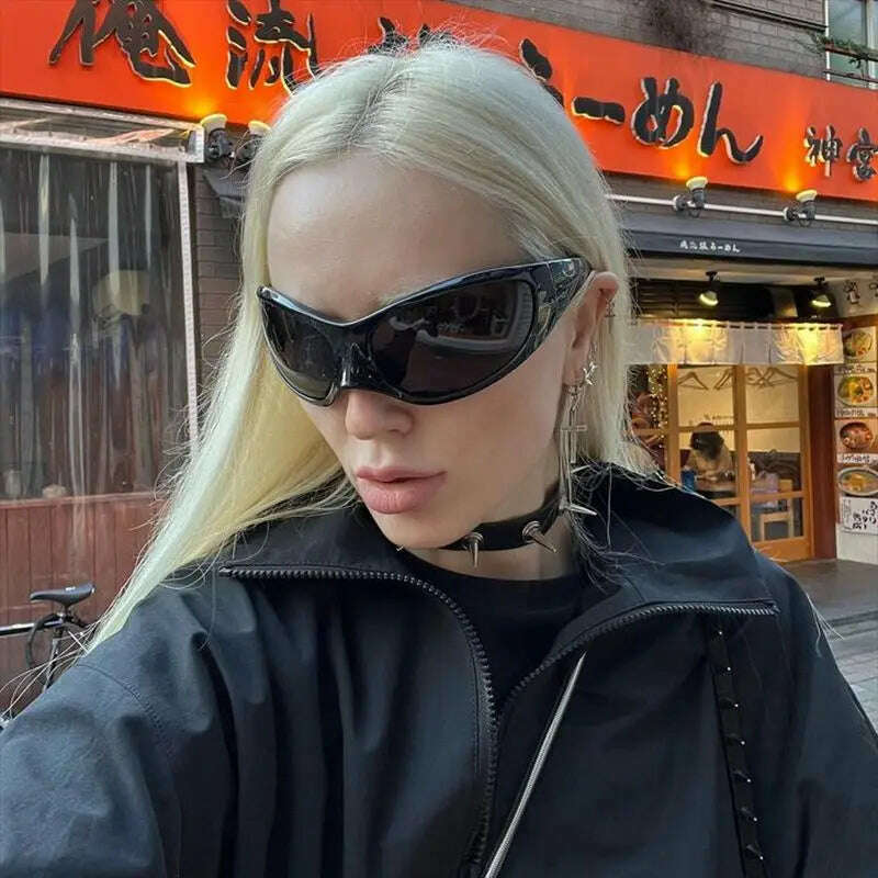 KIMLUD, Fashion Oversized Sunglasses Y2k Women Men Brand Designer Retro Sun Glasses Female Popular Vintage Eyewear UV400 Oculos De Sol, KIMLUD Womens Clothes
