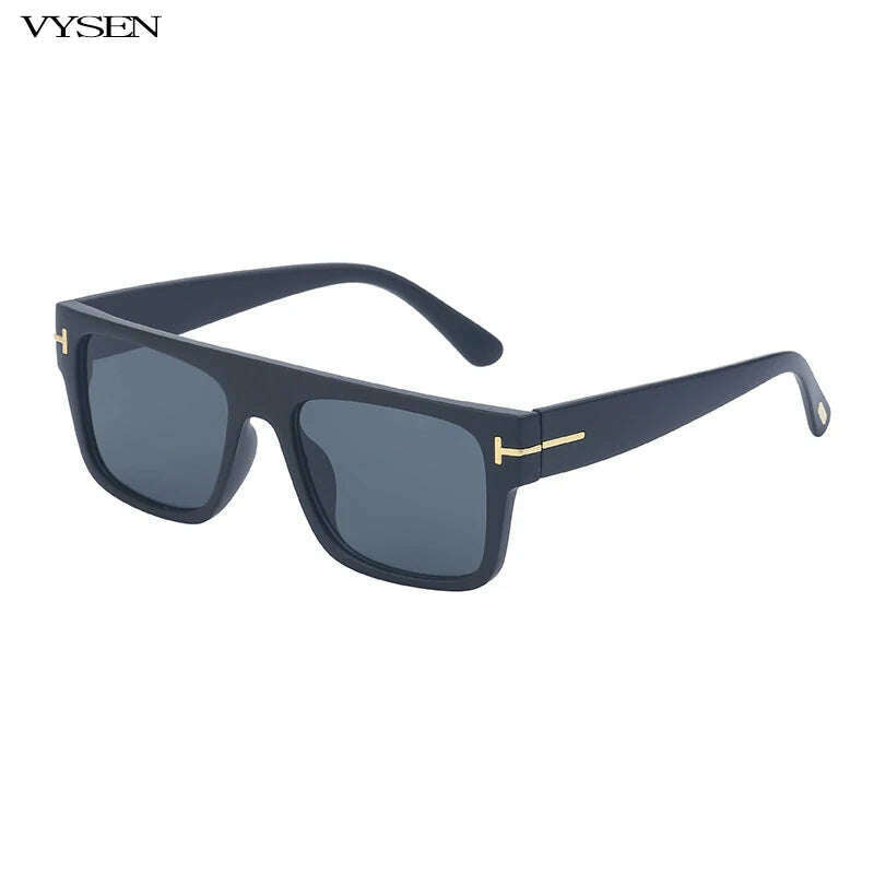 KIMLUD, Fashion Square Sunglasses for Men Big Frame New In 2024 Luxury Brand Designer Rectangle Sun Glasses Retro Women  Eyeglasses, C2MatteBlack, KIMLUD APPAREL - Womens Clothes