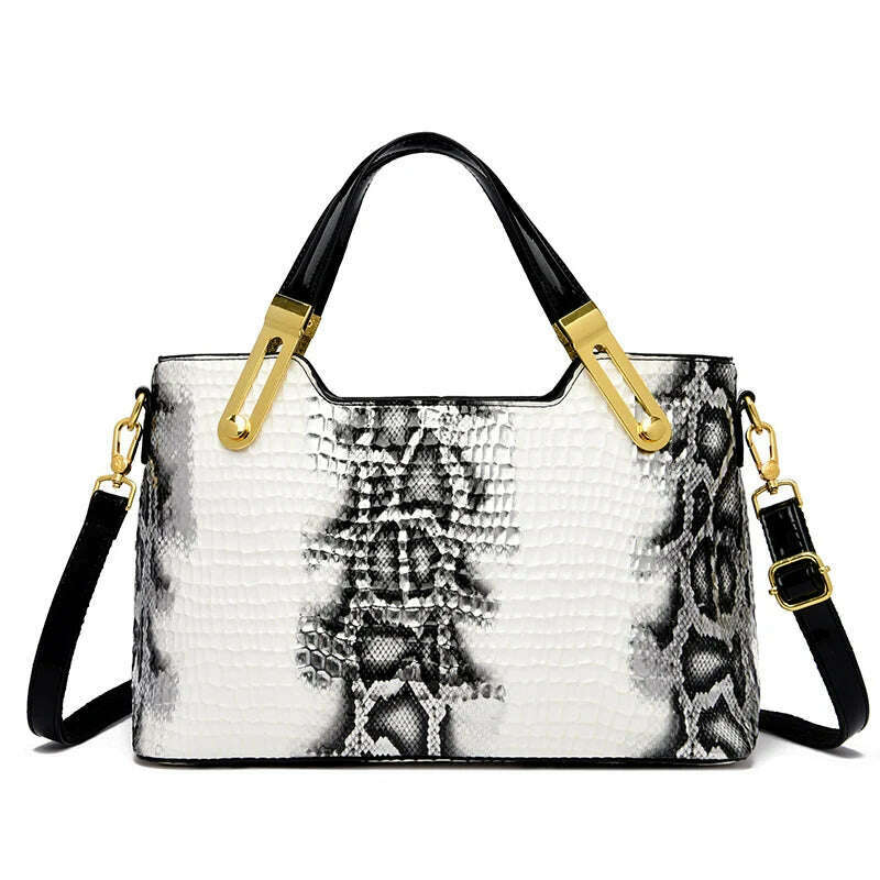 Fashion Trend Noble Women Handbag Python Pattern Luxury Ladies Party Handbag and Purse Elegant Wedding Party Casual Tote 2023 - KIMLUD