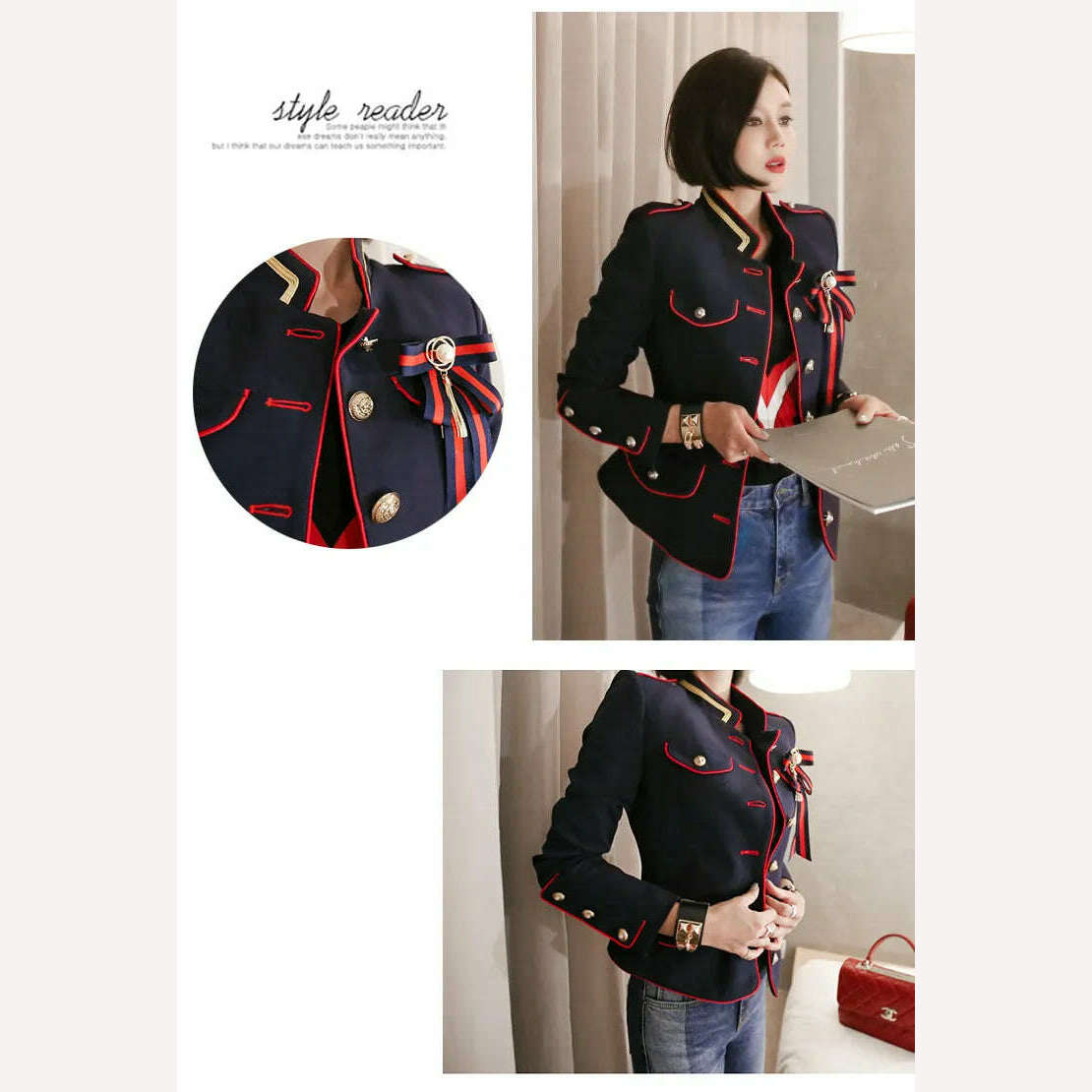 KIMLUD, Fashion Women OL Korean Vintage Coat Button Suit Comfortable High Quality Outerwear Female Cute Work Style Jacket Streetwear, KIMLUD Womens Clothes