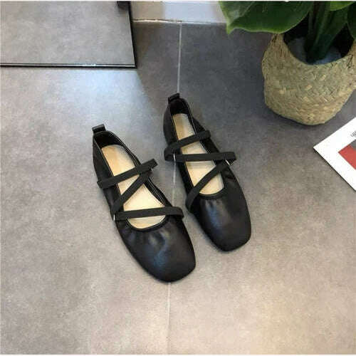 Fashionable Flat Bottom French Small Red Ballet Shoes 2023 New Spring and Autumn Casual Women's Shoes with Shallow Mouth - KIMLUD