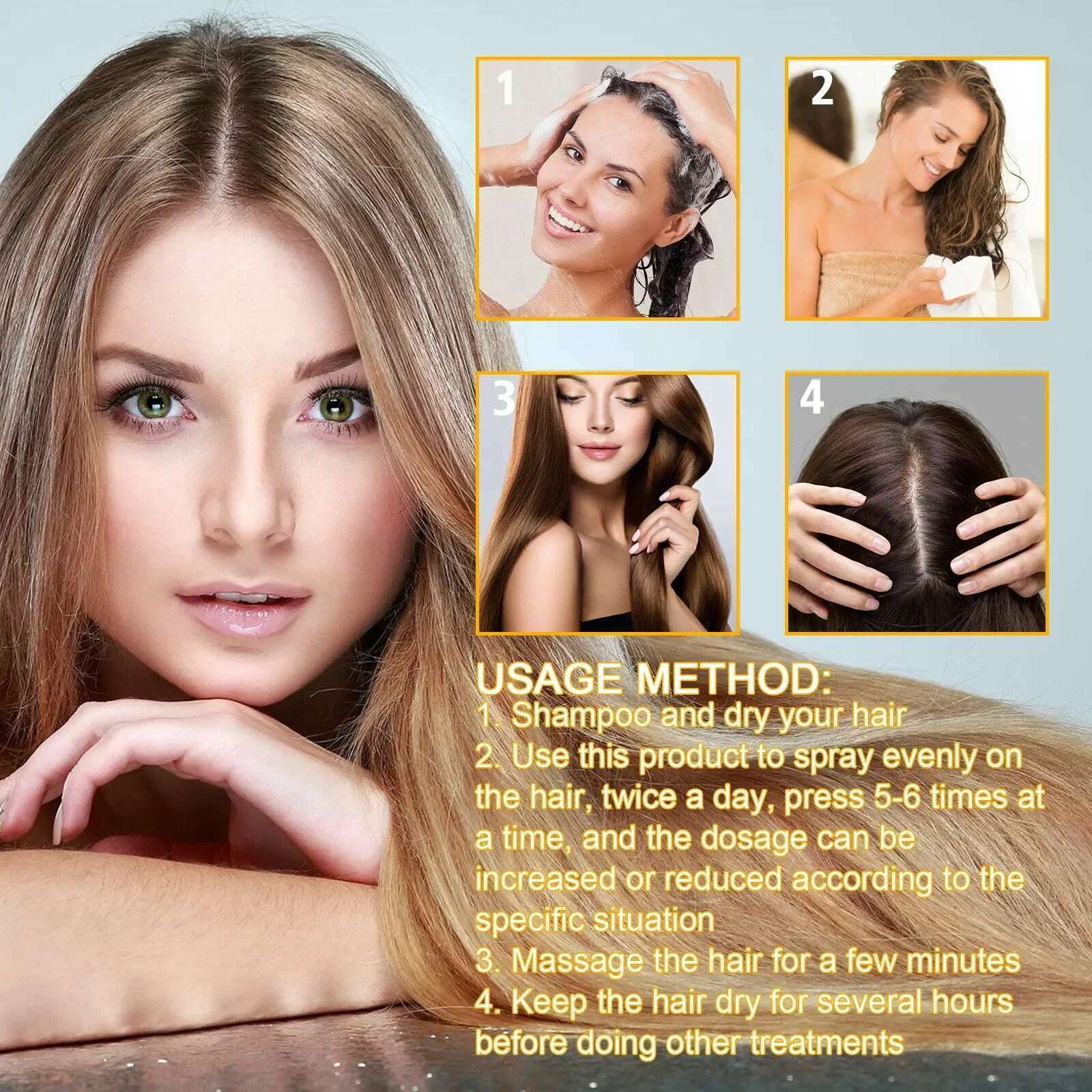 KIMLUD, Fast Hair Growth Spray Products Anti Hair Loss Serum Prevent Baldness Treatment Scalp Dry Damaged Essential Oil Hair Beauty 30ml, KIMLUD Womens Clothes