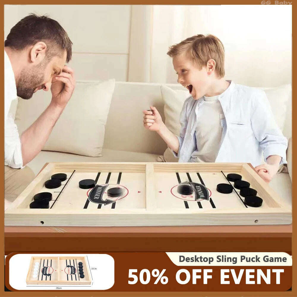 KIMLUD, Fast Sling Puck Board Game Table Hockey Foosball Winner Party Family Interactive Toys For Children Adult Desktop Battle Gifts, KIMLUD Womens Clothes