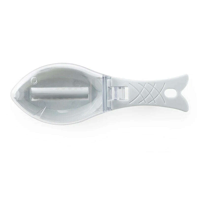 Fish Skin Brush Kitchen Tools Fish Scale with Lid Scraping Fishing Scale Brush Fish Skin Graters Cleaning Peeler Seafood Tool - KIMLUD
