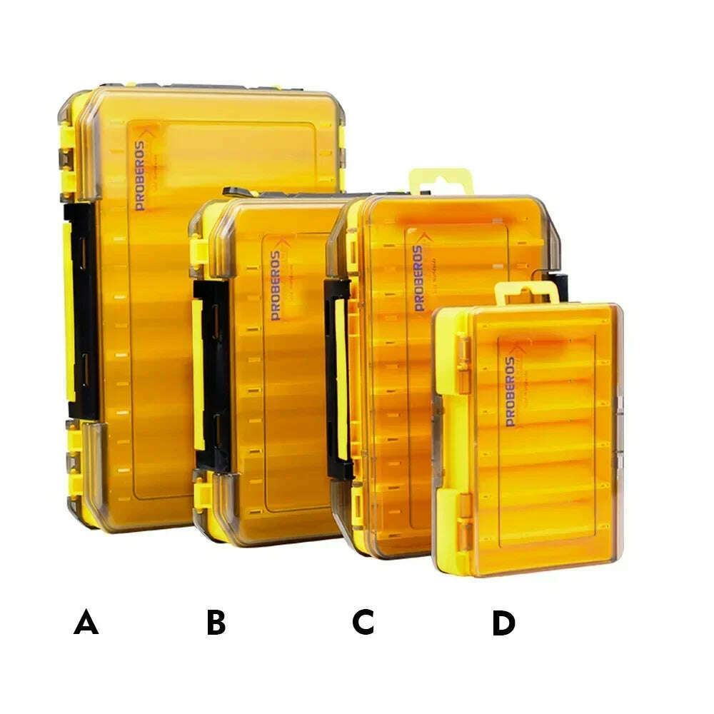 KIMLUD, Fishing Tackle Box Accessories Storage Box Double Sided Bait Lure Hook  Waterproof Fishing Bait Gear Organizer Boxes, KIMLUD Womens Clothes