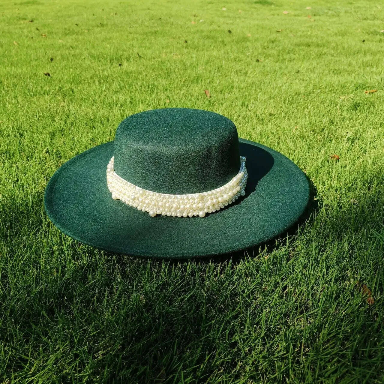 Flat top French fedora classic men's and women's jazz hat Panama hat church hat chapeau femme hats for woman
