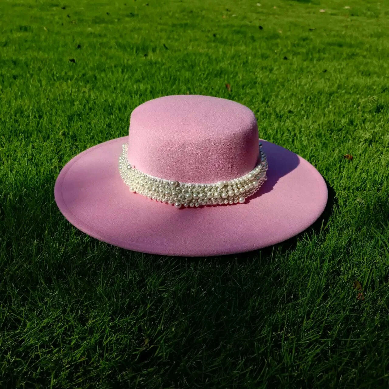 Flat top French fedora classic men's and women's jazz hat Panama hat church hat chapeau femme hats for woman