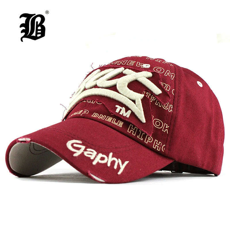 KIMLUD, [FLB] Wholesale Snapback Hats Baseball Cap Hats Hip Hop Fitted Cheap Hats For Men Women Gorras Curved Brim Hats Damage Cap F248, KIMLUD Womens Clothes