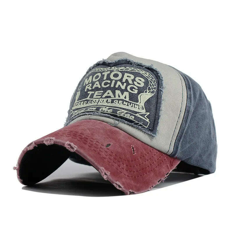 KIMLUD, [FLB] Wholesale Spring Cotton Cap Baseball Cap Snapback Hat Summer Cap Hip Hop Fitted Cap Hats For Men Women Grinding Multicolor, MO Navy / Adjustable, KIMLUD APPAREL - Womens Clothes