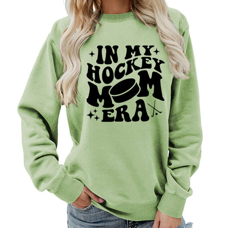 Fleece Sweatshirt Graphic Print Cozy Loungewear Pink KIMLUD