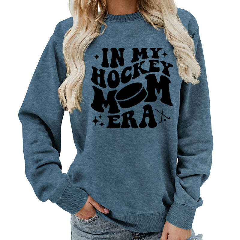 Fleece Sweatshirt Graphic Print Cozy Loungewear Pink KIMLUD