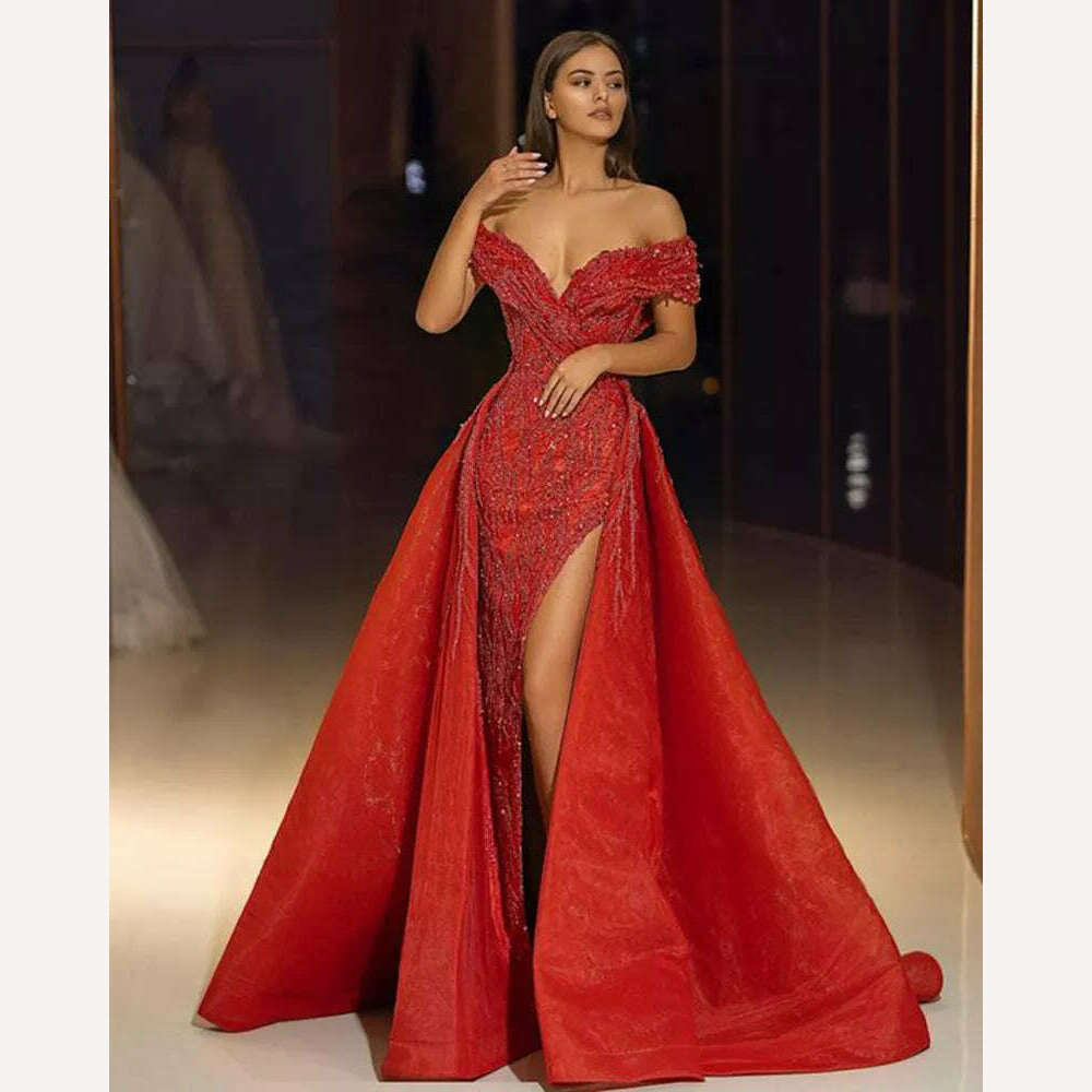KIMLUD, Flower Sequins Embroidery Sweetheart Sleeveless Women Sexy Red Elegant Party Dress, KIMLUD Womens Clothes