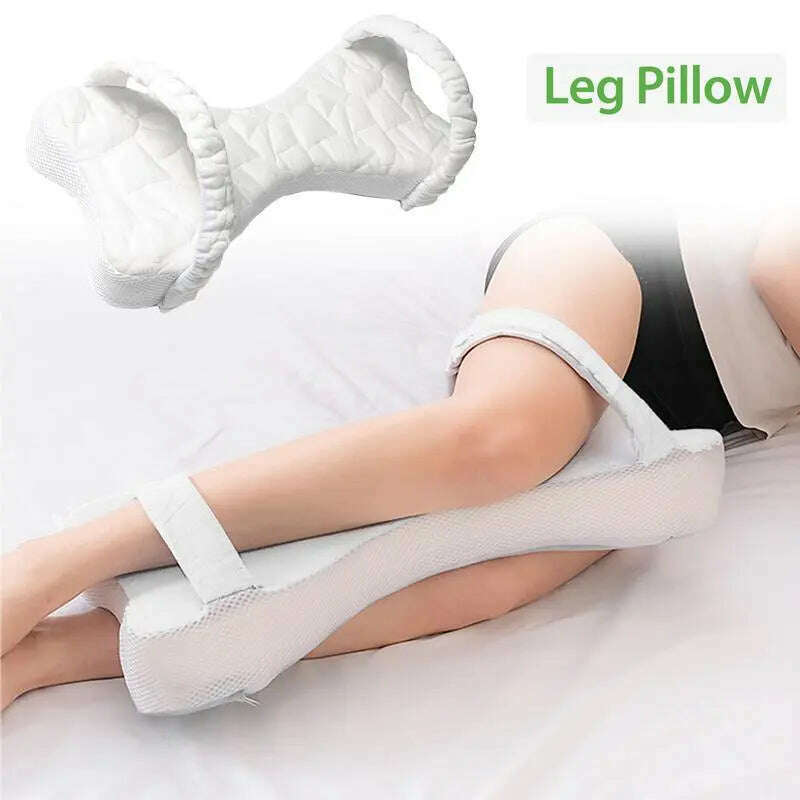 KIMLUD, Foam Knee Pillow Leg Support Pillow Memory Foam Sleep Roll Pillow Cusion LegPillow Sleeping Support with Strapsfor Side Sleepers, KIMLUD Womens Clothes