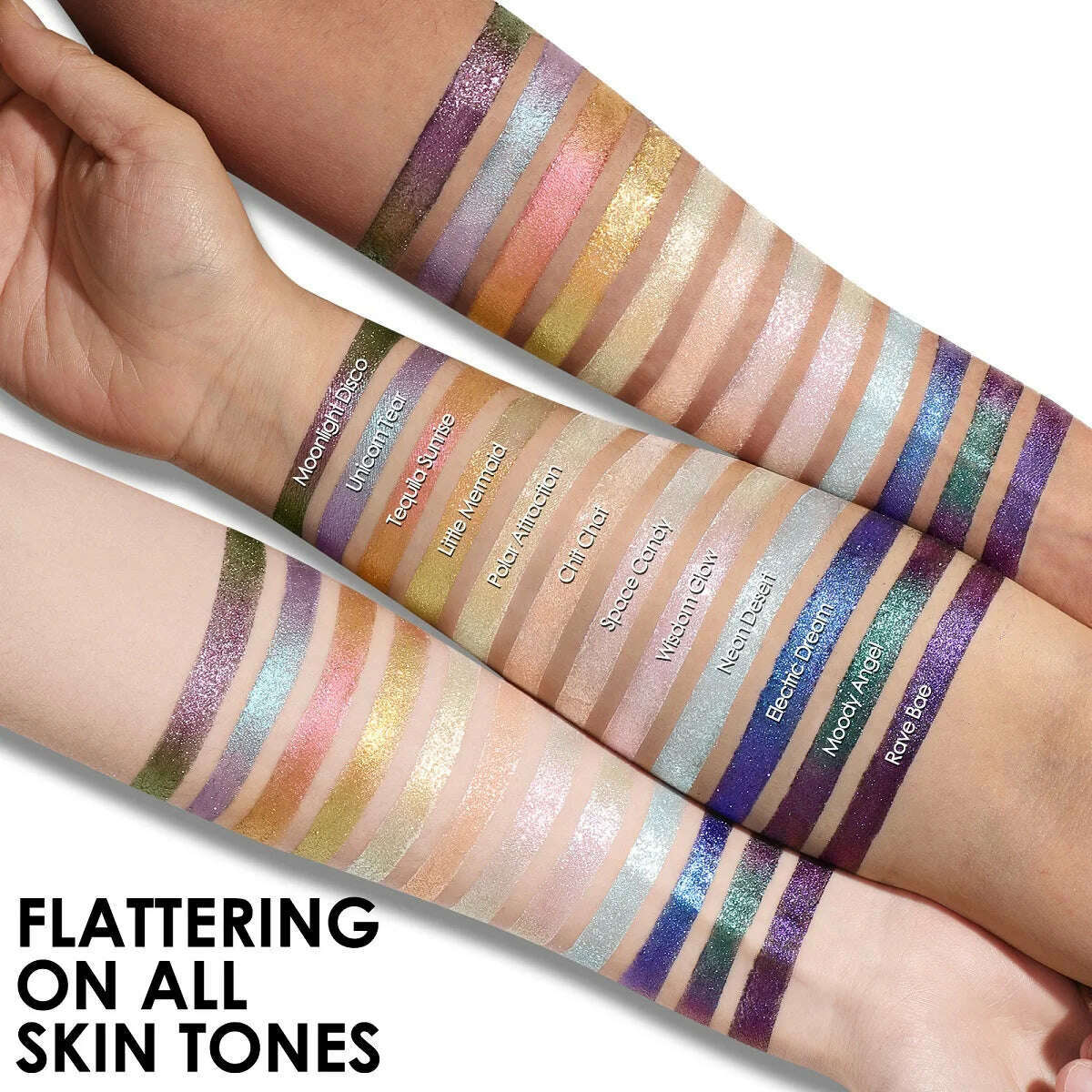 FOCALLURE Chameleon Liquid Eyeshadow 24 Colors Long Lasting Waterproof Pearlescent Glitter Shimmer Eye Shadow Makeup Cosmetics - KIMLUD