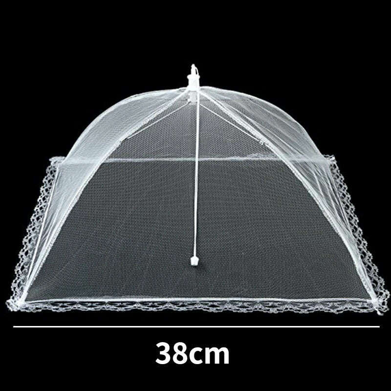 Foldable Food Mesh Cover Fly Anti Mosquito Pop-Up Food Cover Umbrella Meal Vegetable Fruit Breathable Cover Kitchen Accessories - KIMLUD