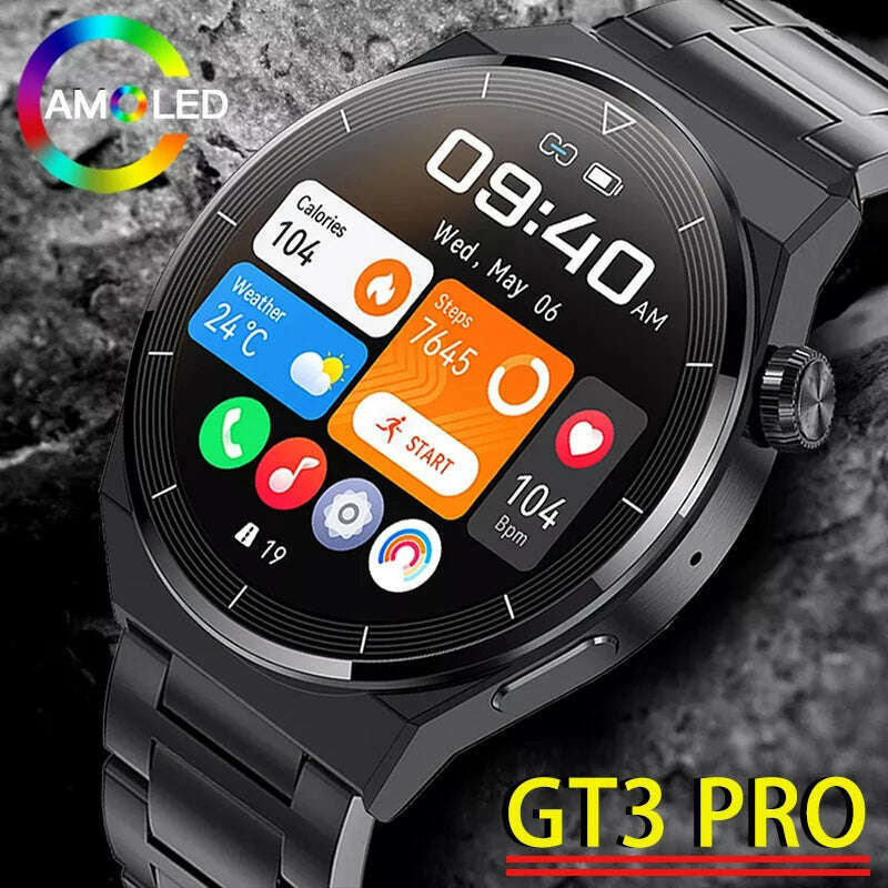 KIMLUD, For Huawei GT3 Pro NFC Smart Watch Men AMOLED 390*390 HD Screen Heart Rate Bluetooth Call IP68 Waterproof SmartWatch 2023 New, KIMLUD Womens Clothes