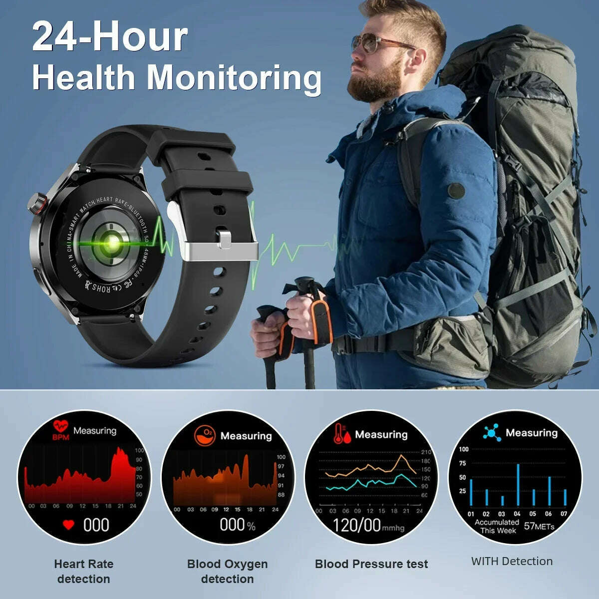 KIMLUD, For Huawei GT4 PRO Smart Watch Men Watch 4 Pro AMOLED HD Screen Bluetooth Call GPS NFC Heart rate Blood Pressure SmartWatch 2024, KIMLUD Womens Clothes