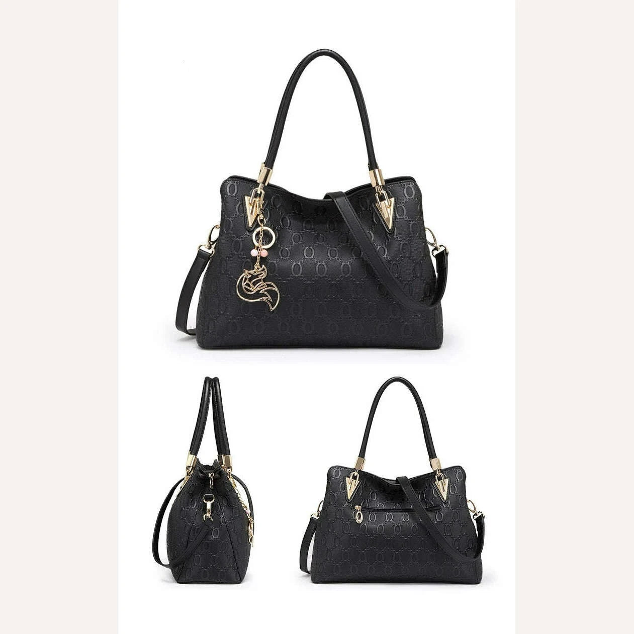 KIMLUD, FOXER Occident Style Gold Tote Women's Split Leather Large Capacity Handbag Fashion Ladies Commute Luxury Shoulder Crossbody Bag, KIMLUD Womens Clothes